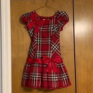 Red Plaid Christmas Dress KIDS SIZE 7